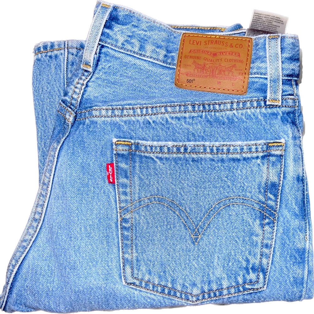 Levis 501 Premium straight leg jeans with rips size 26